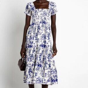 OPT by Anthropologie Brand New NWT Daphne Toile Midi Dress Women’s Size Large